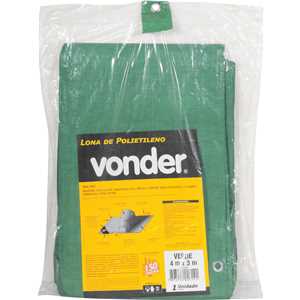 Lona de polietileno verde 4 m x 3 m, VONDER