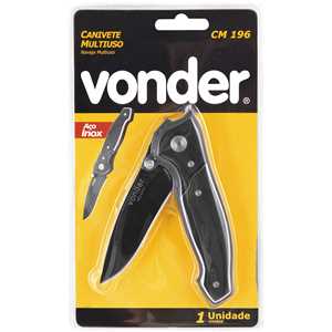 Canivete multiuso, em aço inox, CMV 196, VONDER