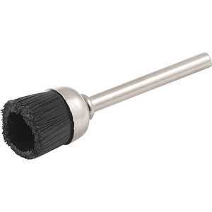Escova tipo copo 12 mm, em nylon, com haste, NOVE54