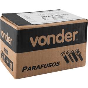 Parafuso sextavado 8.8, 16 mm x 80 mm, MA, rosca parcial, DIN 931, VONDER