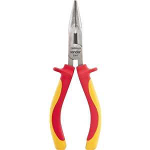 Alicate bico meia cana reto 160 mm, VDE, com isolação até 1.000 V, VONDER