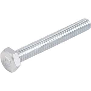 Parafuso sextavado zincado, 3/16" x 1.1/2", UNC, rosca total, VONDER