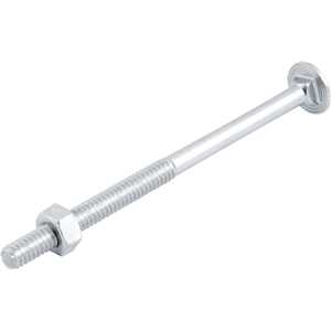 Parafuso francês zincado, 1/4" x 4", com porca, VONDER