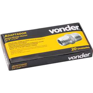 Adaptador duplo 1/4" macho x 1/4" macho VONDER