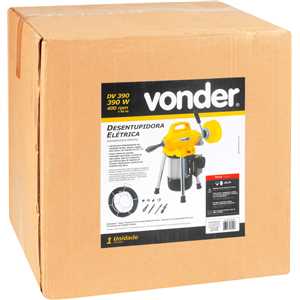 Desentupidora elétrica, 390 W, DV 390, 127 V~, VONDER