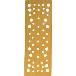 Lixa retangular com costado em papel com fibra de poliéster, 70 mm x 197 mm, grão 800, embalagem com 10 peças, VONDER