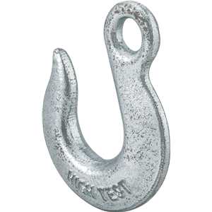 Gancho olhal em aço, 0,80 T - 1/4", sem trava, zincado, VONDER