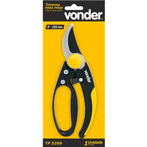 Tesoura para poda,  8", bico curvo, TP 3209 VONDER