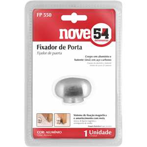 Fixador de porta FP-550, alumínio, NOVE54