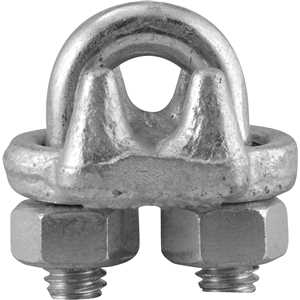 Clips para cabo de aço 3/8" - 9,53 mm, pesado, VONDER PLUS