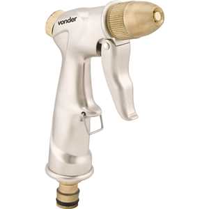 Esguicho metálico para jardim, tipo pistola, engate 1/2", EP 500, VONDER