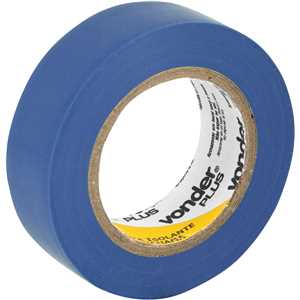 Fita isolante, 19 mm x 10 m, azul, VONDER PLUS
