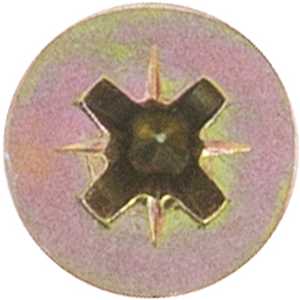 Parafuso madeira chipboard, cabeça chata, fenda cruzada/pozidrive, 3,0 mm x 45,0 mm, VONDER