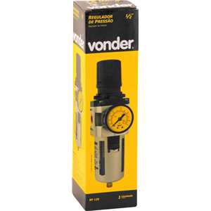 Filtro regulador de pressão, 1/2", dreno automático, RP 120, VONDER