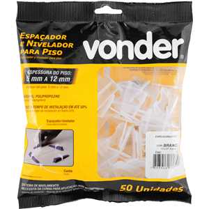 Espaçador e nivelador para piso 1,5 mm, para cunha larga, VONDER