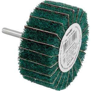 Roda com haste para remoção e acabamento, 80 mm x 35 mm, grão 180, VONDER