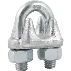 Clips para cabo de aço 5/8" - 15,90 mm, pesado, encartelado, VONDER PLUS