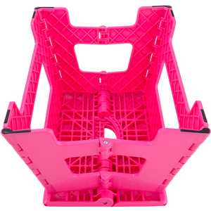 Banqueta plástica dobrável, rosa, altura 220 mm, VONDER