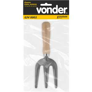 Garfo 3 pontas para jardim, cabo em madeira, GJV 0002, VONDER