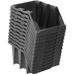 Gaveteiro plástico, nº 7, 18,0 cm x 22,0 cm x 34,0 cm,modelo prático, preto, VONDER