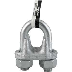 Clips para cabo de aço 1" - 25,40 mm, pesado, VONDER PLUS