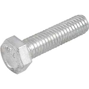 Parafuso sextavado zincado 3/8" x 1.1/2", UNC, rosca total, VONDER