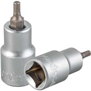 Soquete hexagonal 4 mm, encaixe de 1/2", VONDER