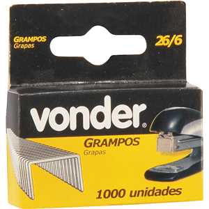 Grampo 6 mm, 26/6, VONDER