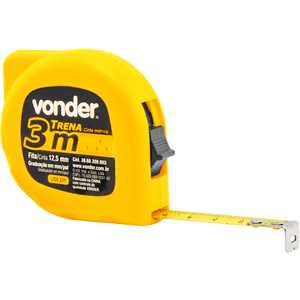 Trena de aço 3 m x 12,5 mm VONDER