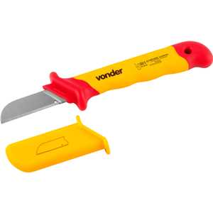 Faca reta para desencapar cabos 7", isolada IEC60900, VONDER