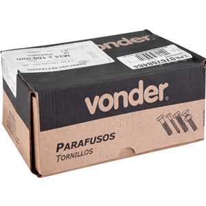 Parafuso sextavado 8.8, 24 mm x 160 mm, MA, rosca parcial, DIN 931, VONDER