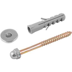 Conjunto de fixação para vaso sanitário, 10 mm, latonado, VONDER
