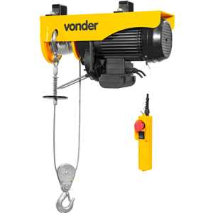 Guincho elétrico para  0,5 tonelada (0,5 tf) / 1 tonelada (1,0 tf) GEV 1000 220 V~ VONDER