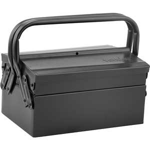 Caixa metálica sanfonada para ferramentas, com 3 gavetas, 30 cm x 19 cm x 16 cm, VONDER