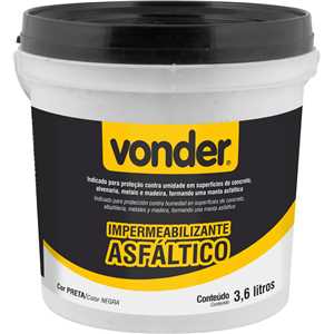 Impermeabilizante asfáltico 3,6 L, VONDER