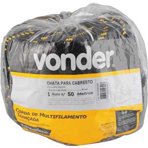 Corda chata para cabresto 20 mm, com 50 metros, em polipropileno, VONDER