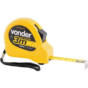 Trena curta de aço 3 m x 12,5 VONDER