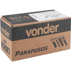 Parafuso sextavado 8.8, 8 mm x 45 mm, MA, rosca total, DIN 933, VONDER
