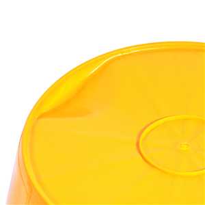 Balde de plástico extraforte, 12 litros, amarelo, VONDER