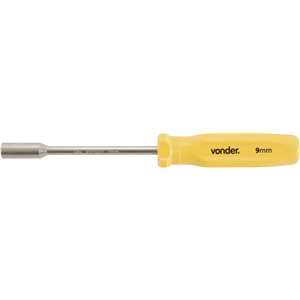 Chave canhão 9 mm x 125 mm, aço cromo vanádio, VONDER