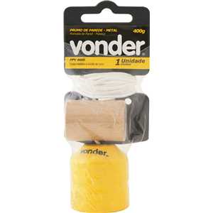 Prumo de parede de metal 400 g VONDER