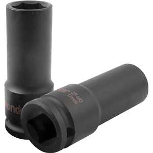 Soquete sextavado longo de impacto, 17 mm, encaixe de 1/2", VONDER