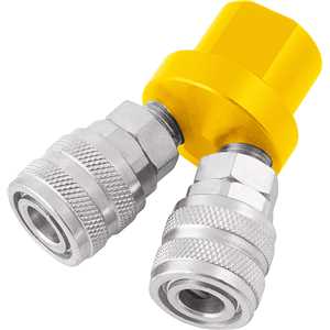 Engate rápido de 1/4", rosca fêmea 1/4" NPT, duplo, VONDER