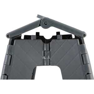 Banqueta plástica dobrável, cinza, altura 360 mm, VONDER