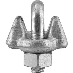 Clips para cabo de aço 1/4" - 6,35 mm, pesado, VONDER PLUS