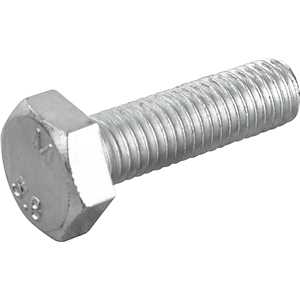 Parafuso sextavado zincado 10 mm x 35 mm, MA, rosca total, VONDER
