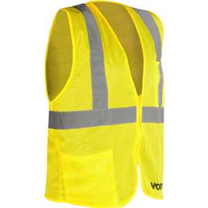 Colete refletivo tipo blusão, com bolso e ziper, amarelo, CV 104 VONDER