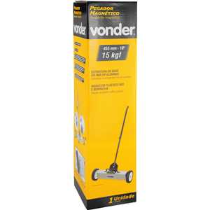 Pegador magnético 18" com rodas, VONDER