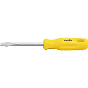 Chave de fenda 5/16" x 4", aço cromo vanádio, com ponta magnetizada, VONDER
