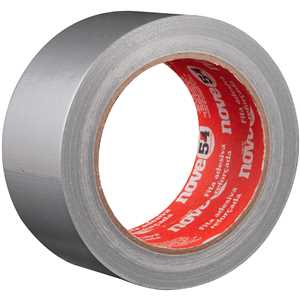 Fita adesiva reforçada, 50 mm x 25 m prata, NOVE54